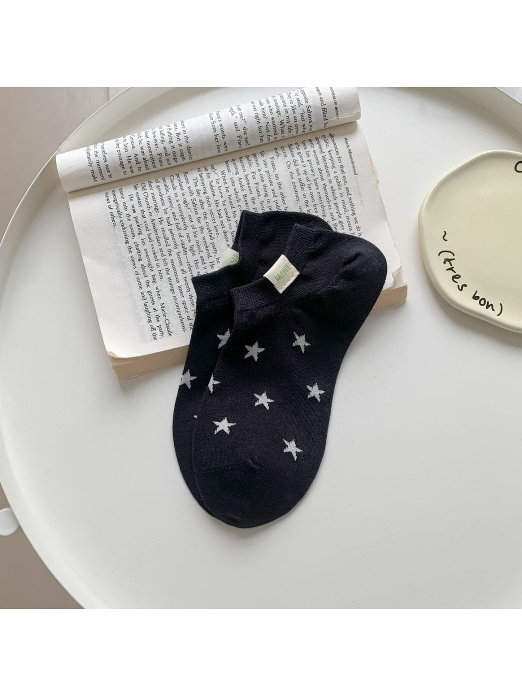 Rufia - Plain Star Pattern Low Ankle Socks