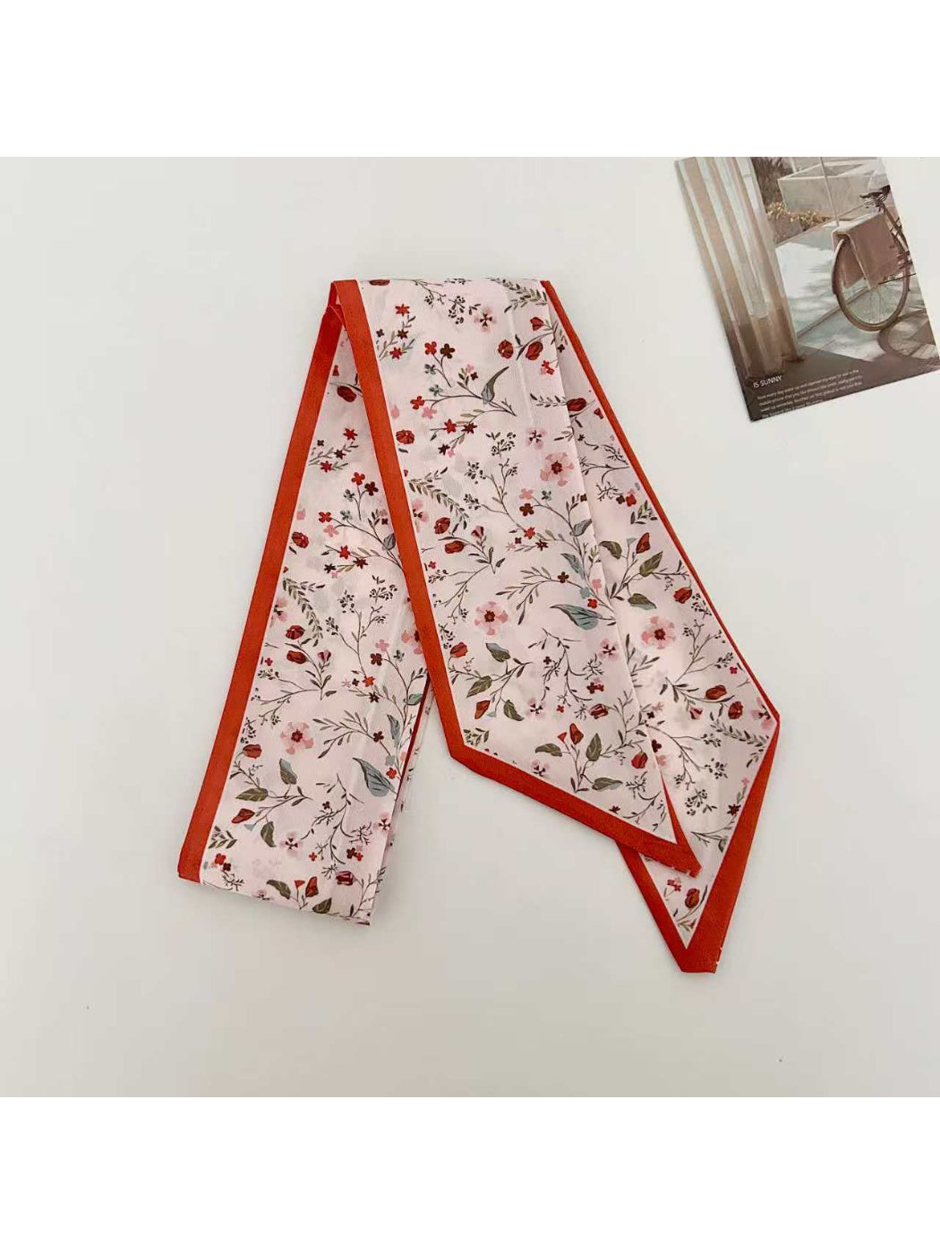 Scarvii Wildflower Border Skinny Scarf