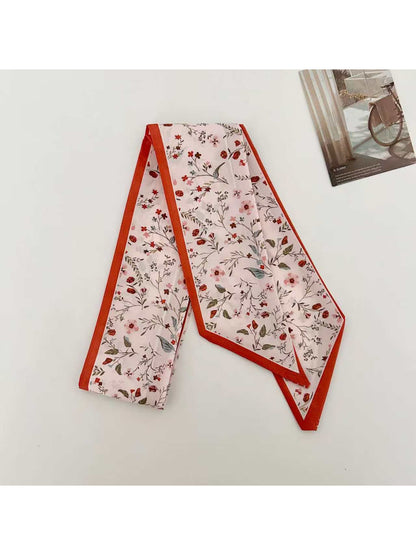 Scarvii Wildflower Border Skinny Scarf