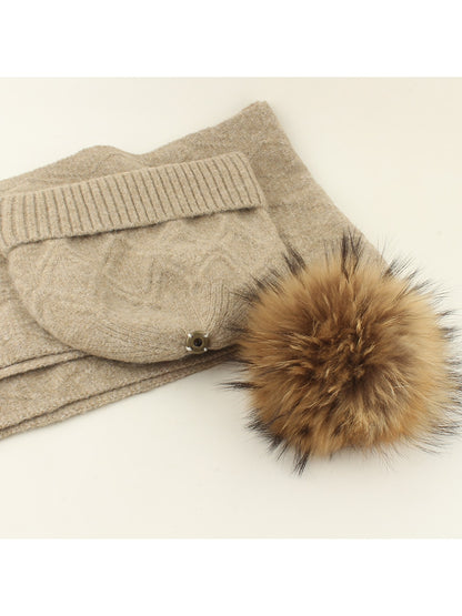 Haila - Women's Winter Scarf and Hat Set