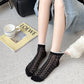 Rufia - Lace Trim Mesh Ankle Socks
