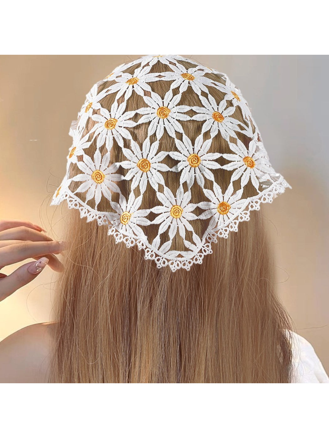 Scarvii Floral Lace Hair Scarf Headband