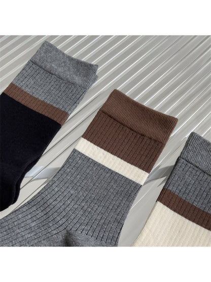 Rufia - Contrast Band Ribbed Crew Socks product image 2