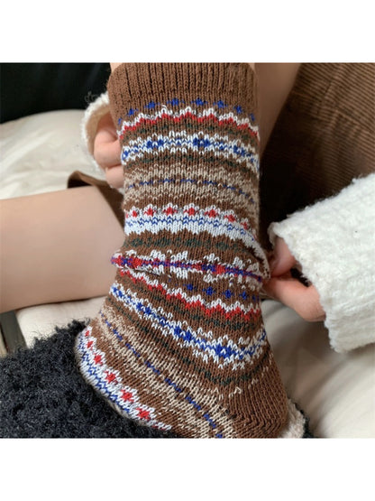 Rufia - Cozy Fair Isle Crew Sock