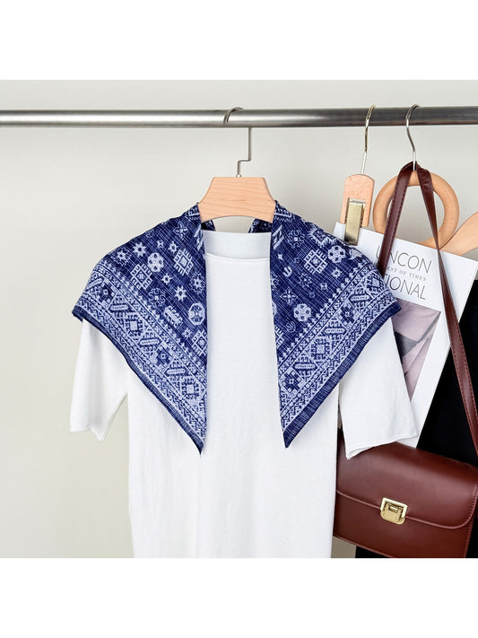 Scarvii - Retro Style Geometric Patterns Square Scarf