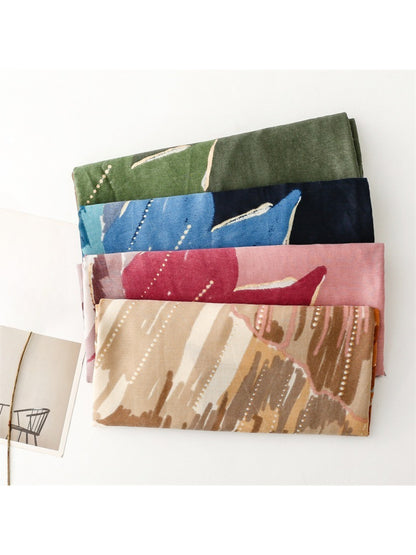 Scarvii - Abstract Botanical Brush Print Scarf