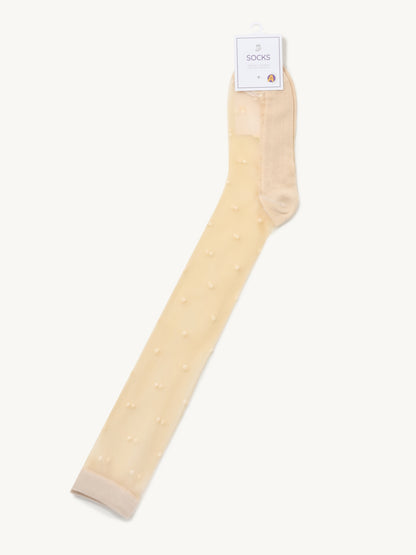 Rufia - Sheer Polka Mid Calf Socks