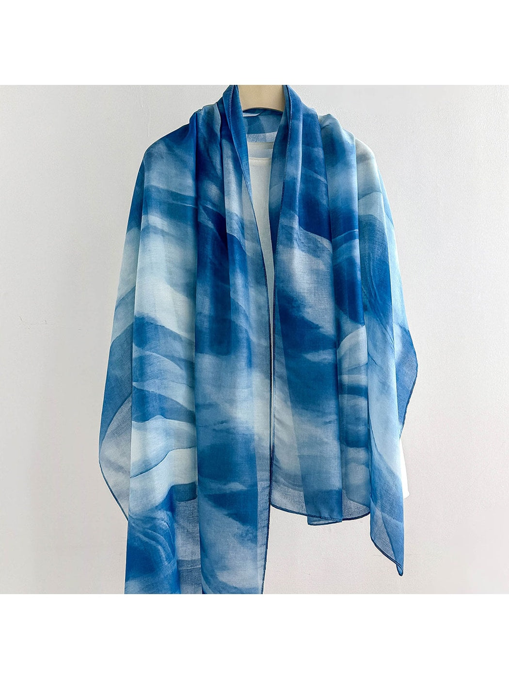 Scarvii - Flowing Floral Print Summer Wrap Scarf