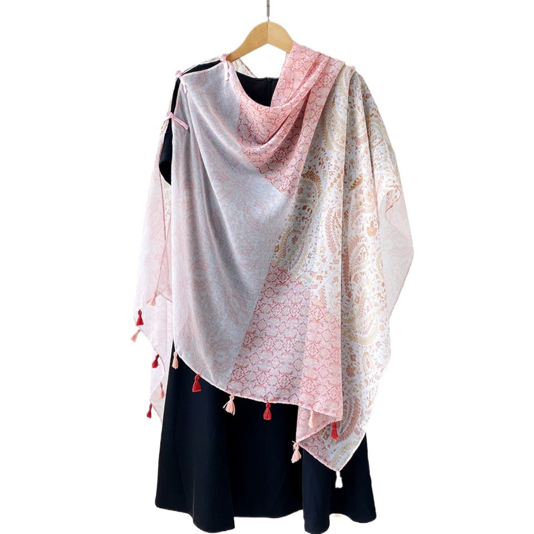 Scarvii - Boho Summer Shawl Scarf With Fringe - 6 Patterns
