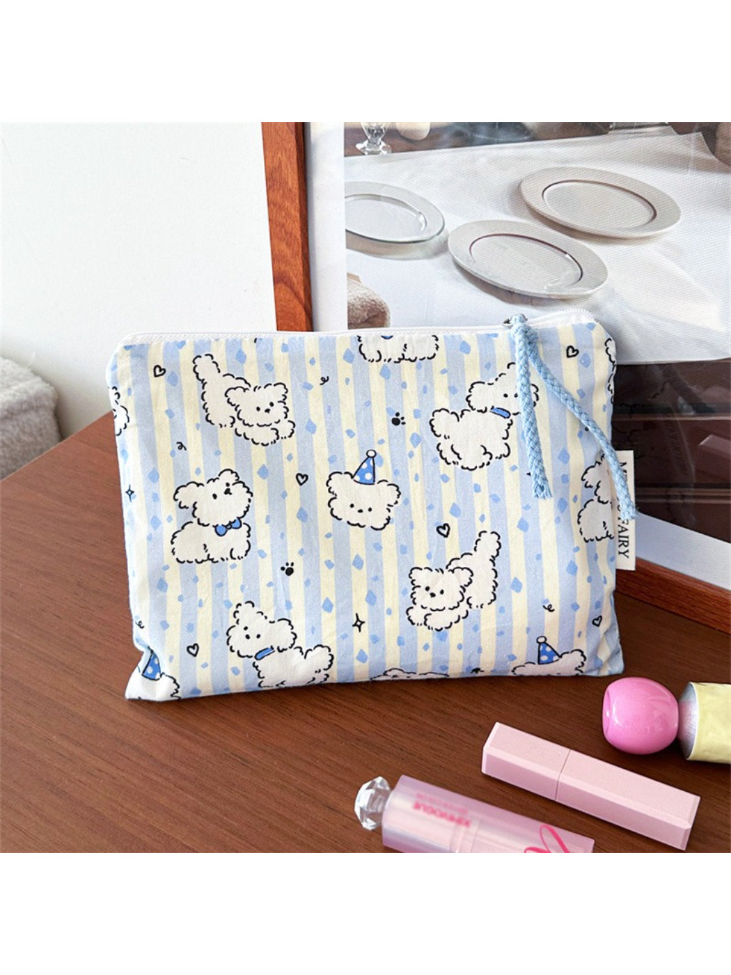 Cosbai Watercolor Floral Makeup Pouch product image