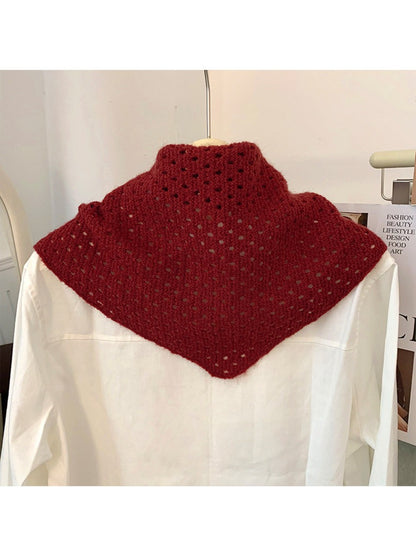 Scarvii - Mesh Knit Triangle Scarf