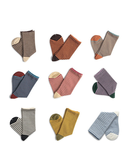 Rufia - Classic Multi Stripe Crew Socks