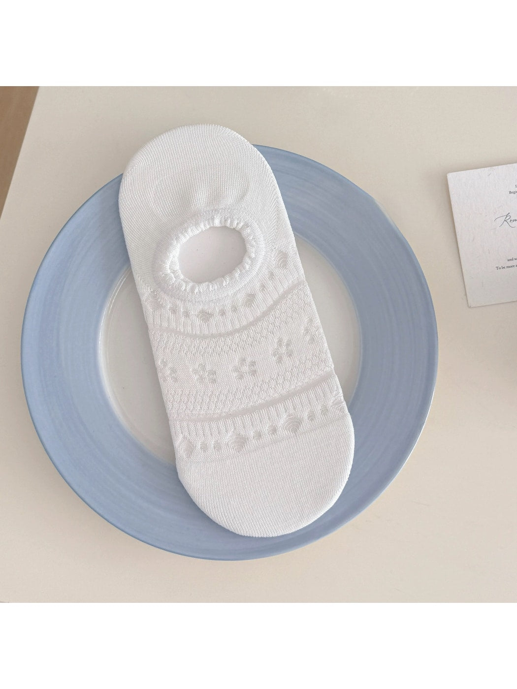 Rufia - Scalloped Cuff Casual Low Ankle Socks