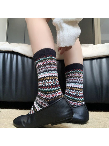 Rufia - Cozy Fair Isle Crew Sock