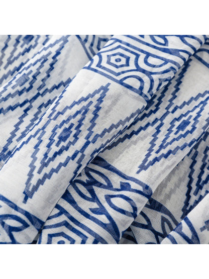 Scarvii - Classic Botanical Pattern Print Scarf
