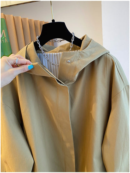 Crosa - Hooded Classic Swing Coat Sweater