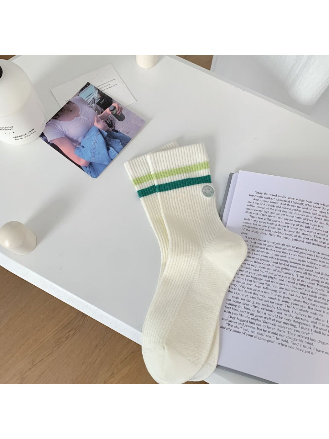 Rufia - Sport Stripe Rib Crew Socks product image 3