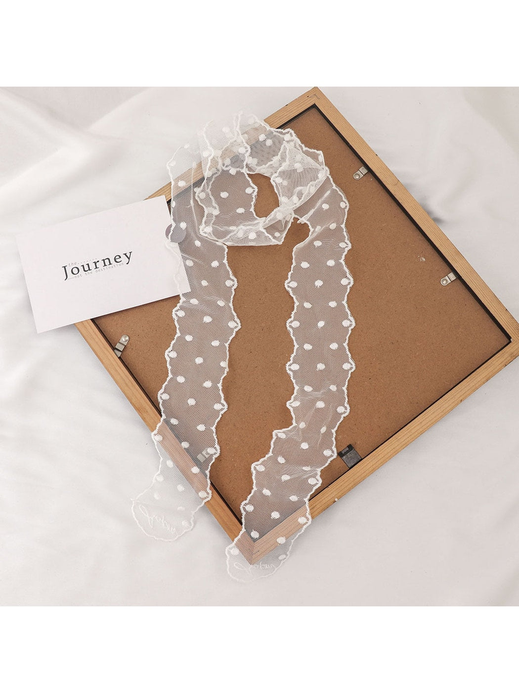 Scarvii - Polka Dot Lace Ribbon Headband