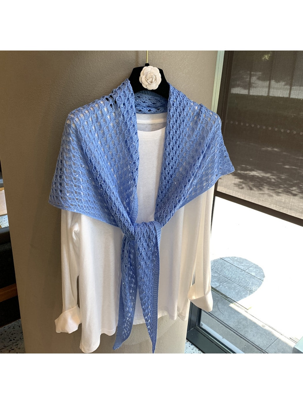 Scarvii - Elegant Sheer-Look Drape Shawl Scarf