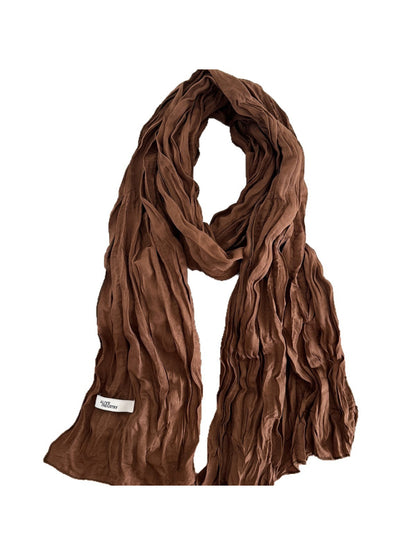 Scarvii - Crinkle Texture Long Scarf