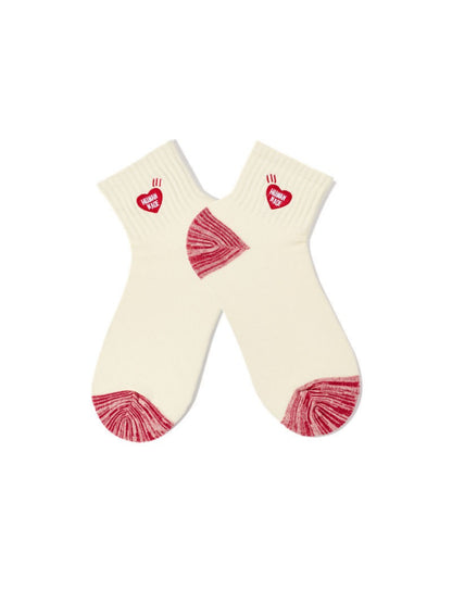 Rufia - Heart Graphic Contrast Crew Socks product image 4