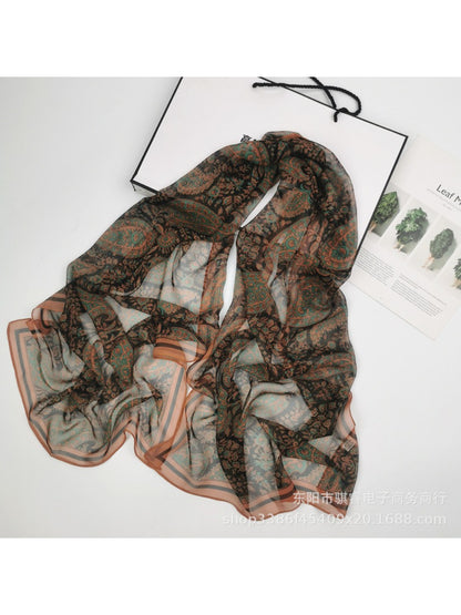 Scarvii - Boho Paisley Chiffon Scarf