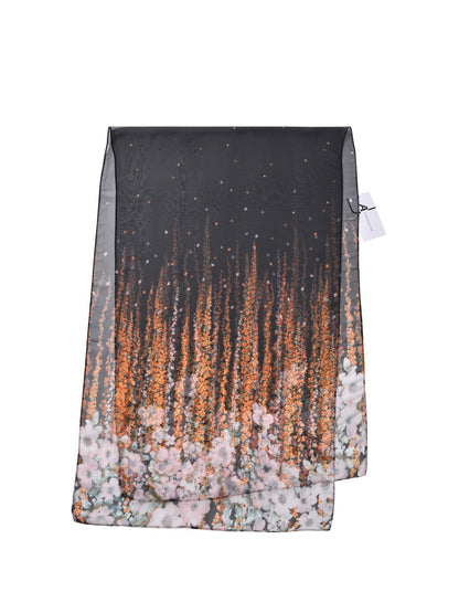 Scarvii - Floral Print Scarf - Lightweight & Elegant