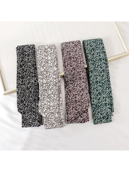 Scarvii - Slim Printed Decorative Skinny Scarf
