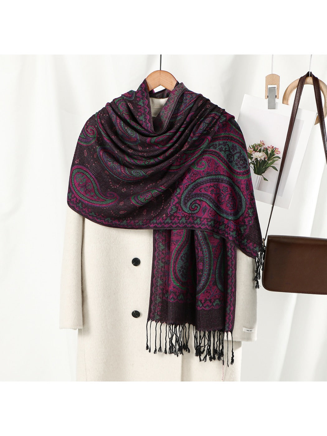 Scarvii - Bohemian Paisley Tassel Scarf