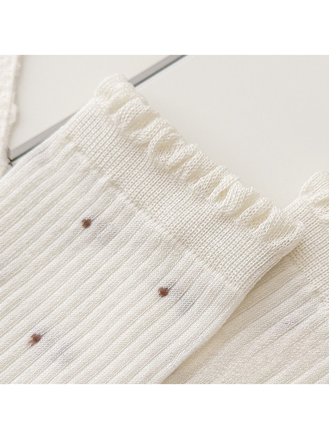 Rufia - Lace Trim Polka Dot Crew Socks product image 9