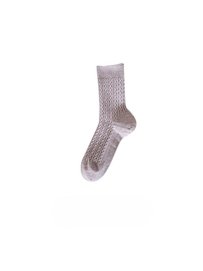 Rufia - Cozy Cable Texture Crew Socks