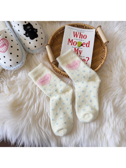 Rufia - Cute Pattern Knit Crew Socks