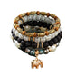 Bauai - 4 In 1 Boho Beaded Bracelet Set - Vintage & Stylish