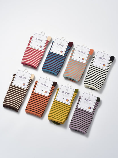 Rufia - Classic Multi Stripe Crew Socks