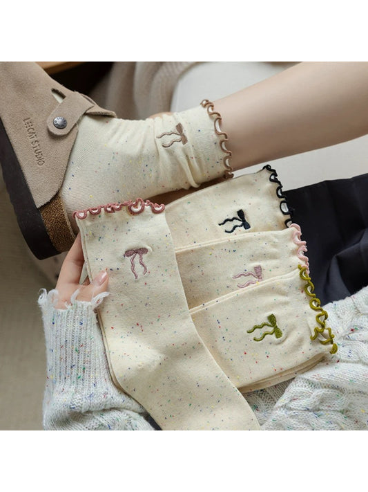 Rufia - Ribbon Bow Crew Socks product image 1