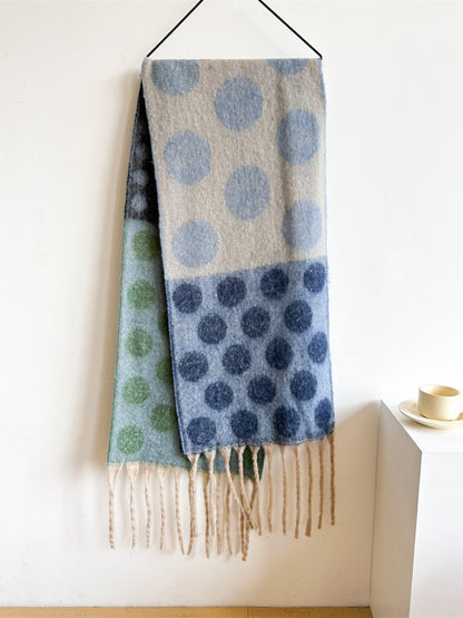 Scarvii - Bold Retro Polka Winter Scarf