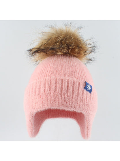Haila - Simple Brimless Ear Coverage Knit Beanie