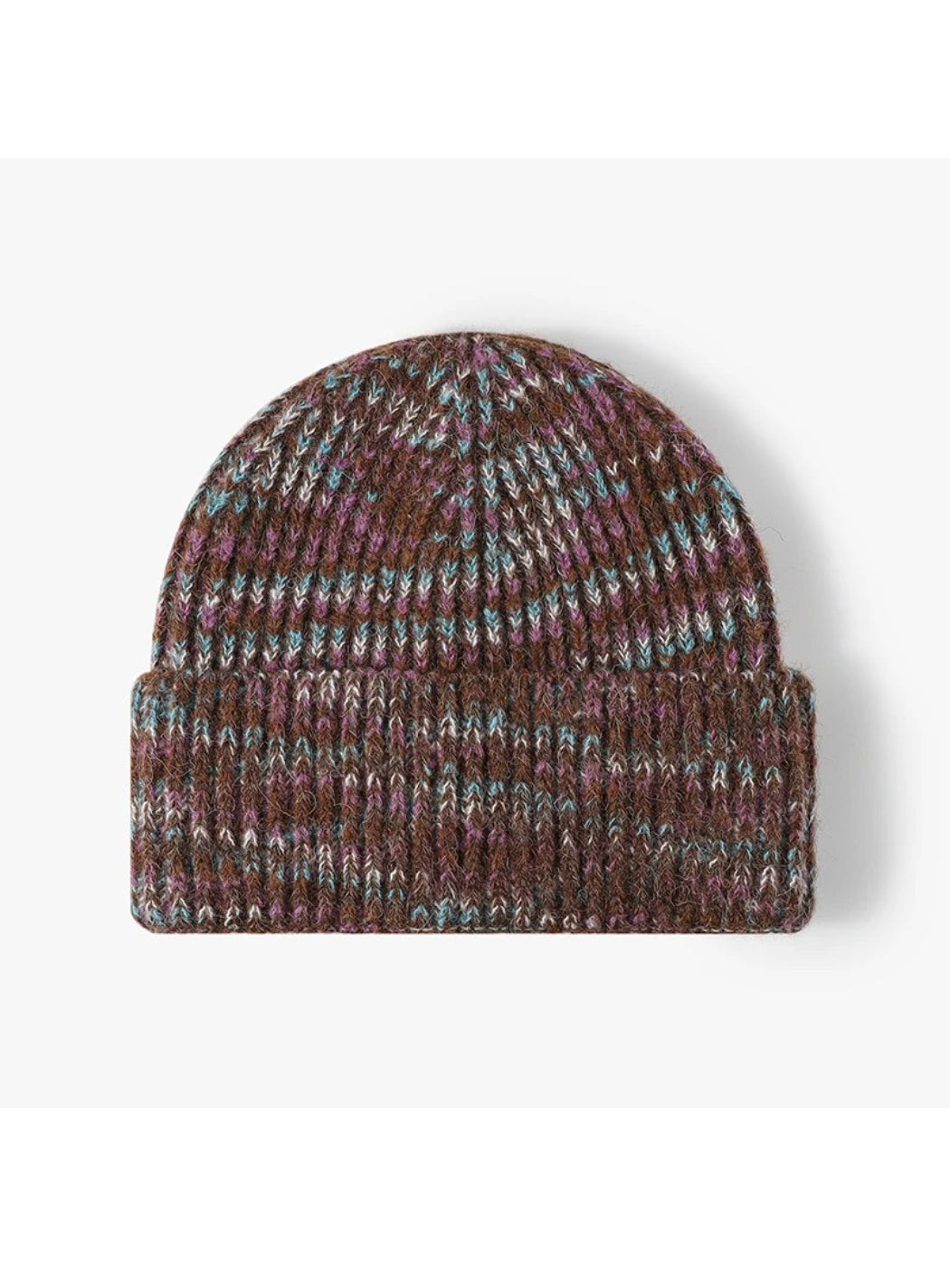 Haila - Heathered Ribbed Cuffed Knit Beanie