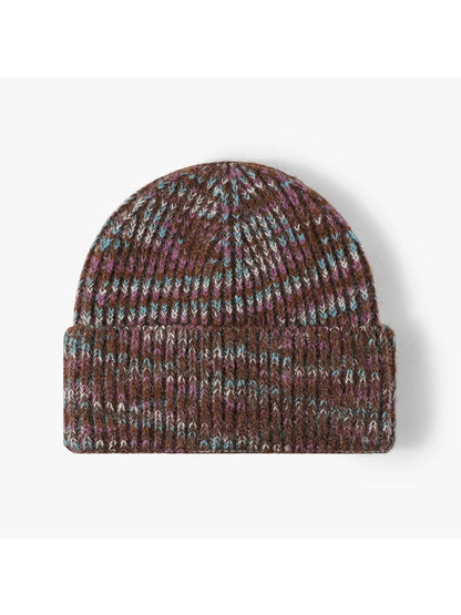 Haila - Heathered Ribbed Cuffed Knit Beanie