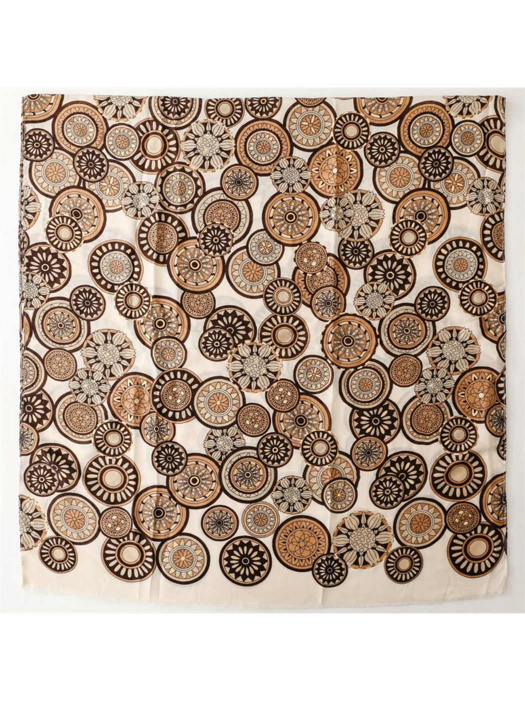 Scarvii - Soft Tone Medallion Pattern Everyday Scarf