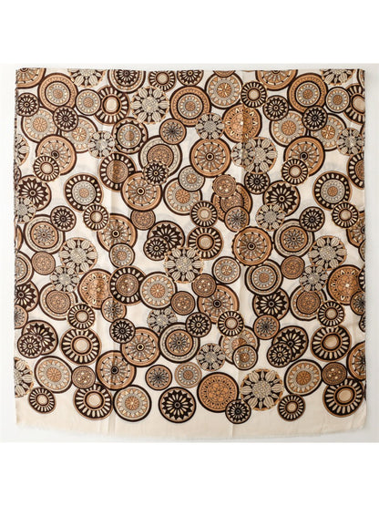 Scarvii - Soft Tone Medallion Pattern Everyday Scarf