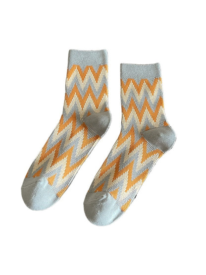 Rufia - Vintage Fashion Thick Mid-Calf Socks