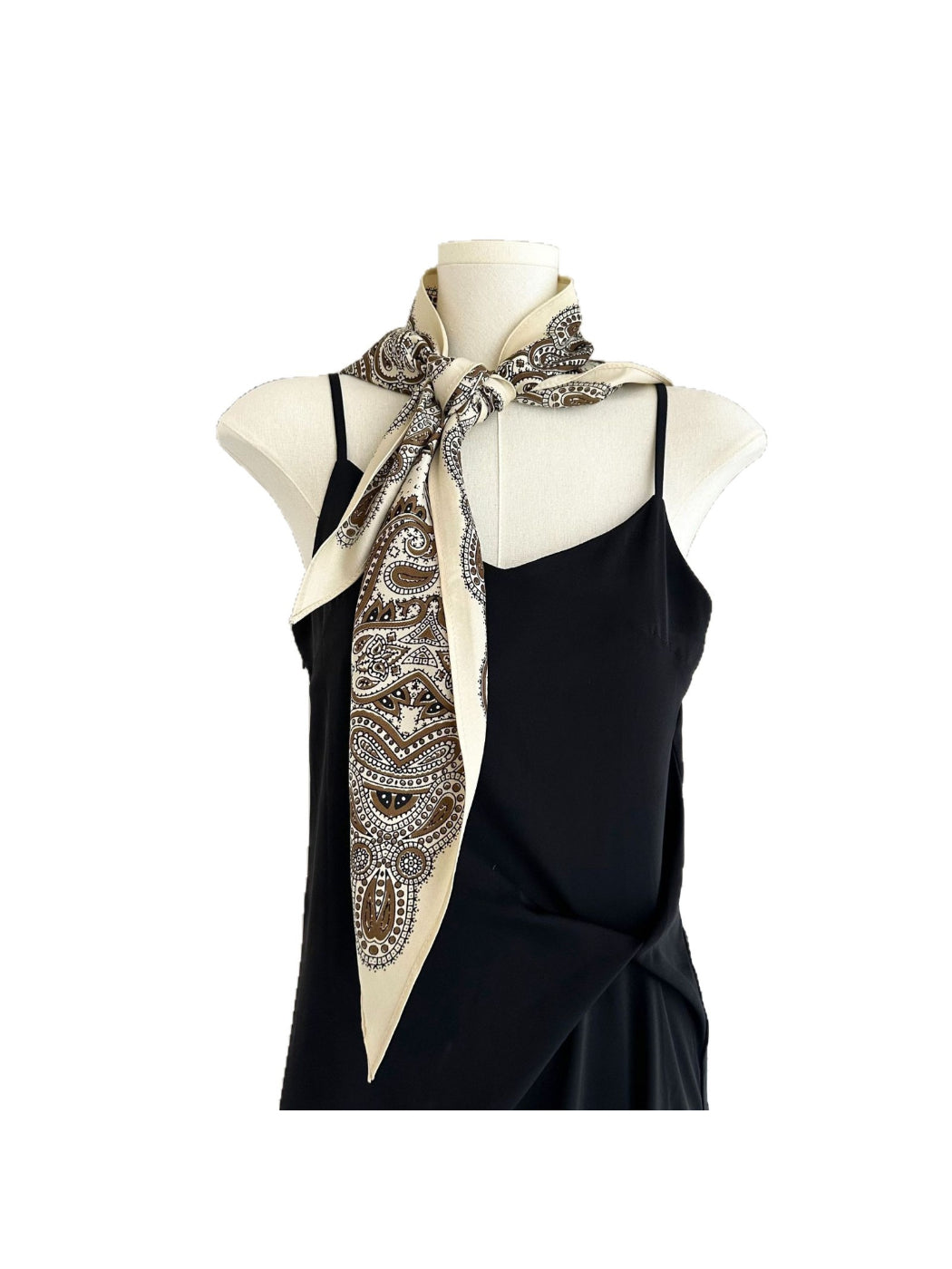 Scarvii - Paisley Print Triangle Scarf