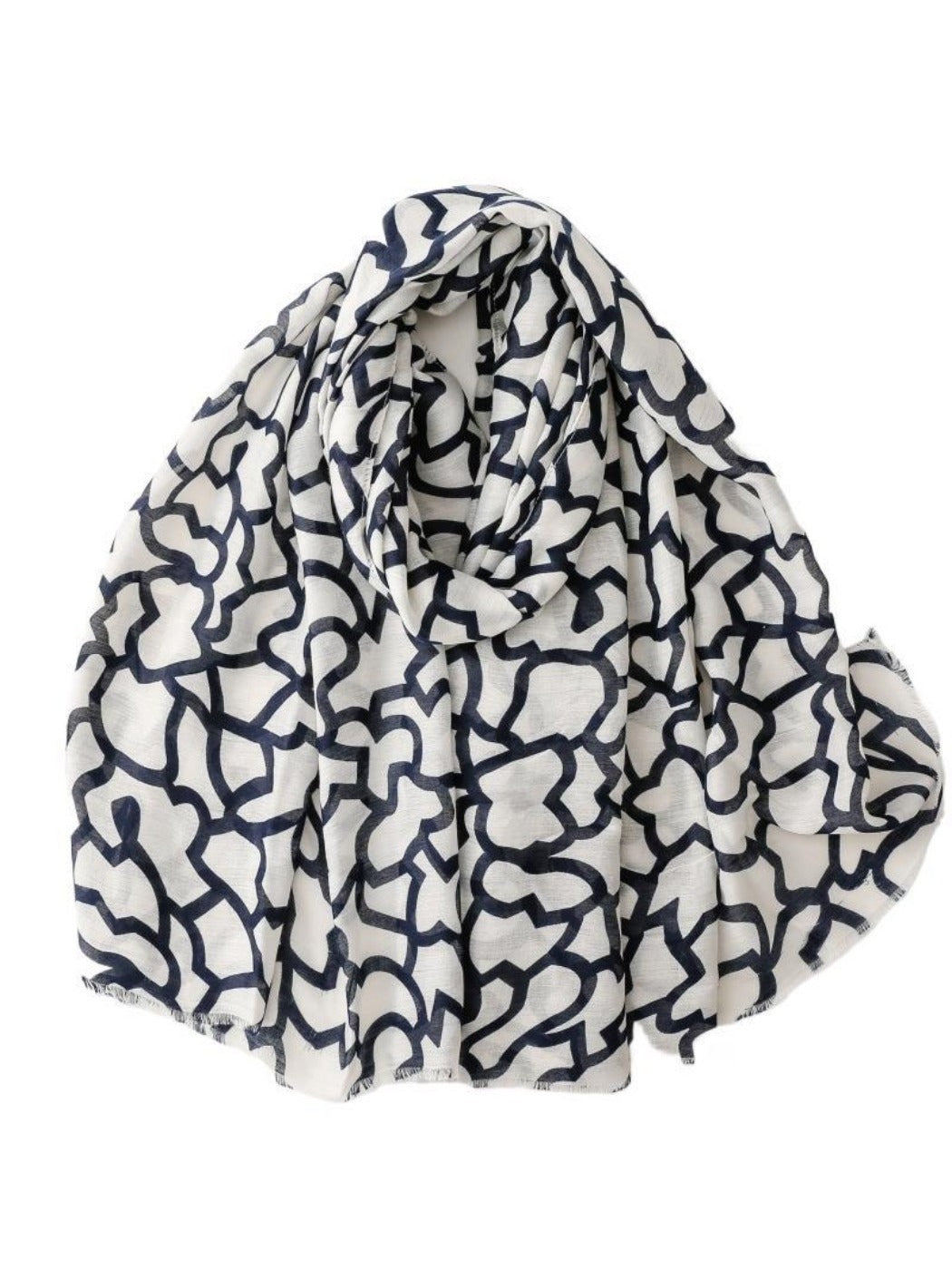 Scarvii - Minimalist Geometric Print Scarf & Shawls