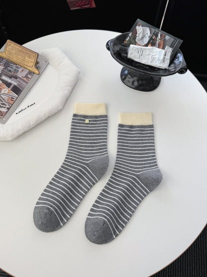 Rufia - smooth Fine Stripe Crew Socks product image 6