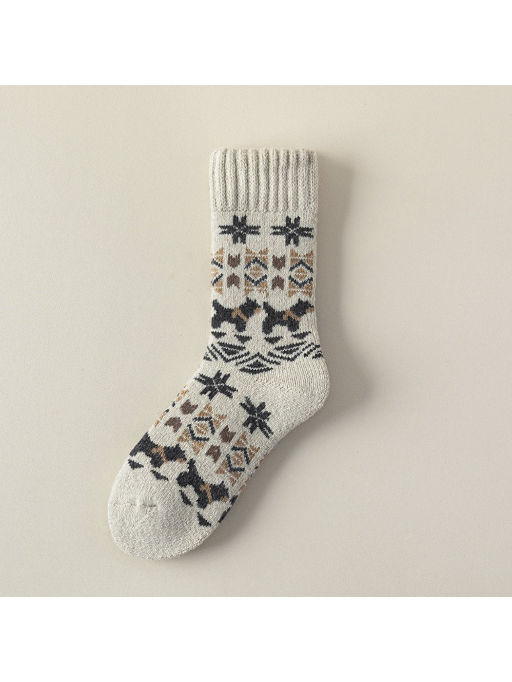 Rufia - Nordic Pattern Winter Crew Socks
