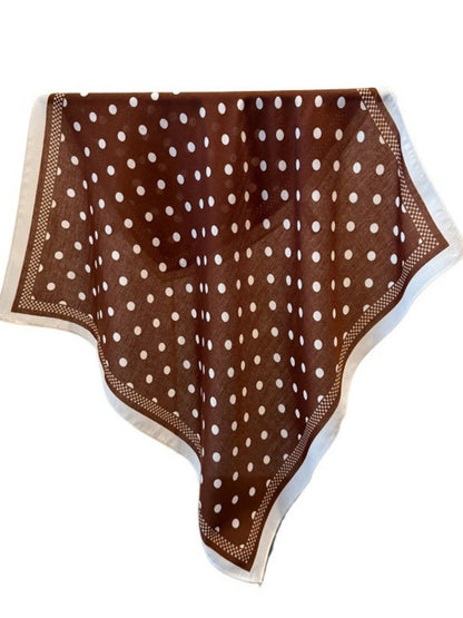 Scarvii - Square Scarf with Polka Dots – Classic & Stylish
