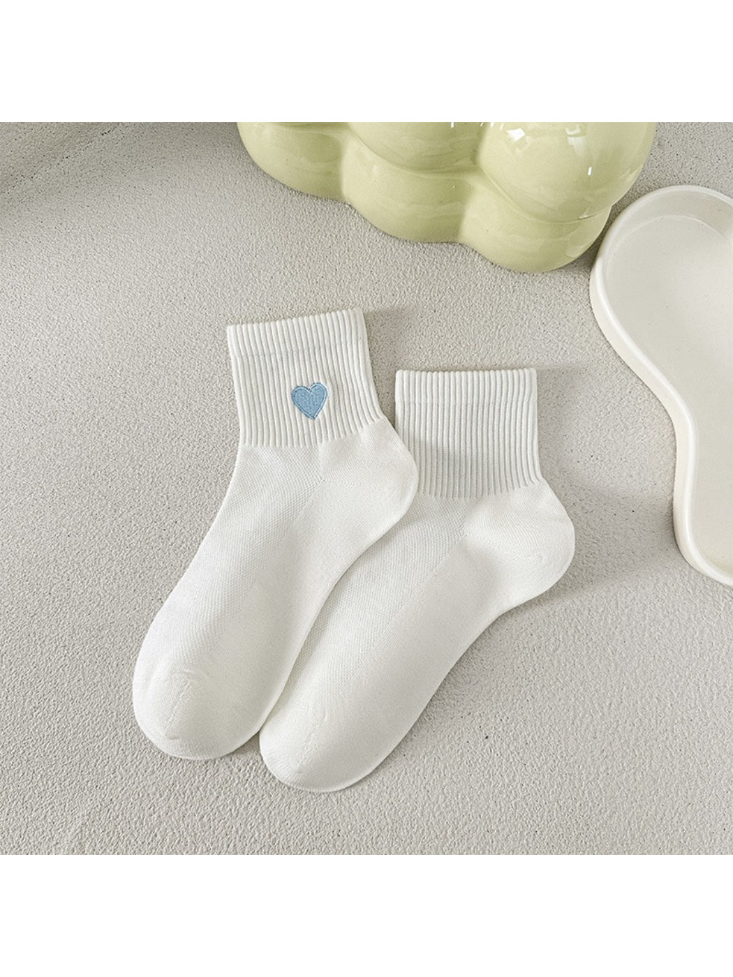 Rufia - Simple Heart Motif Ankle Socks product image 7