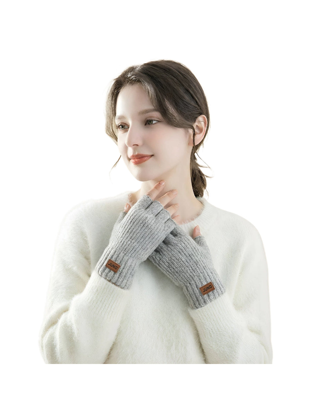 Gloving - Ribbed Knit Fingerless Gloves