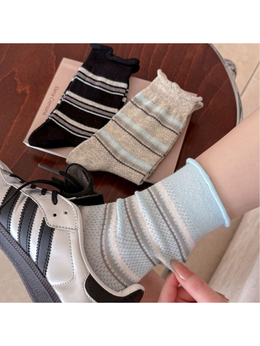 Rufia - Striped lightweight Crew Socks product image 1